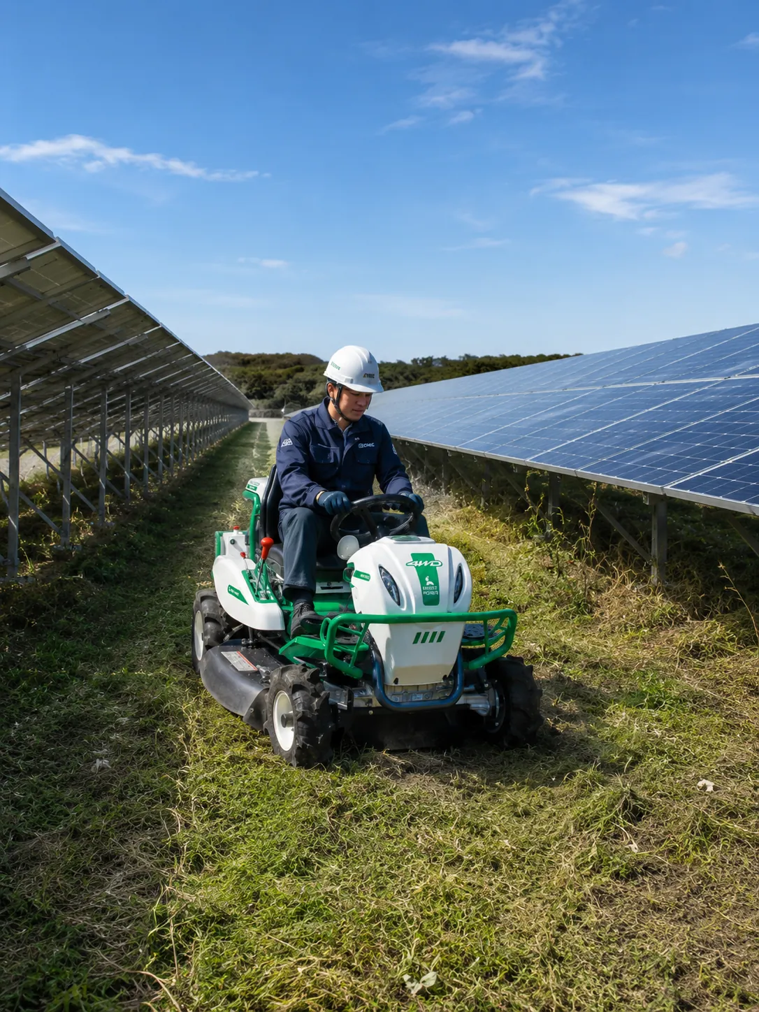Nettoyage espace vert photovoltaïque